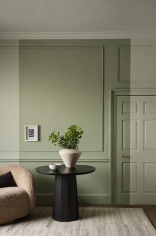 color blocking on doors and walls in same color by Paint & Paper Library