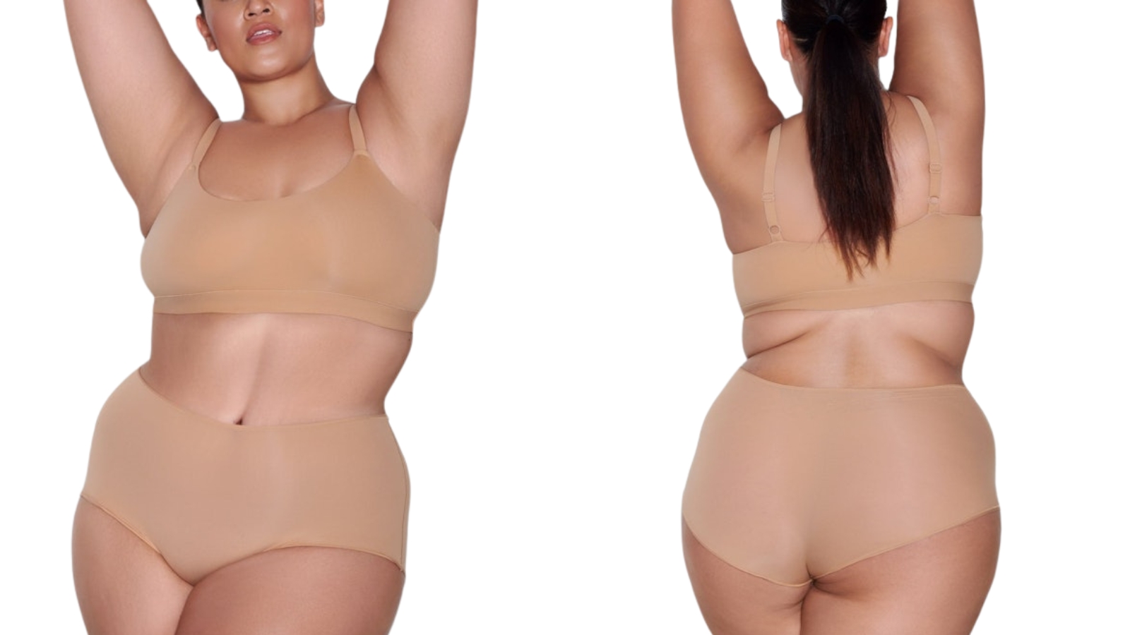 Model wearing Skims Fits Everybody Scoop bralette