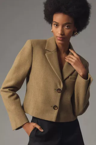 By Anthropologie, Cropped Blazer