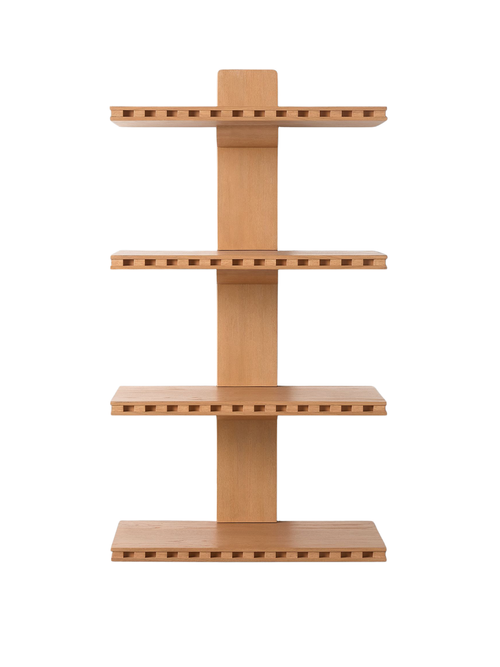 Pierce & Ward Notch Floating Wood Bookshelf (25")