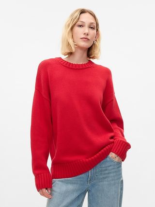 Übergroßer Boyfriend-Pullover