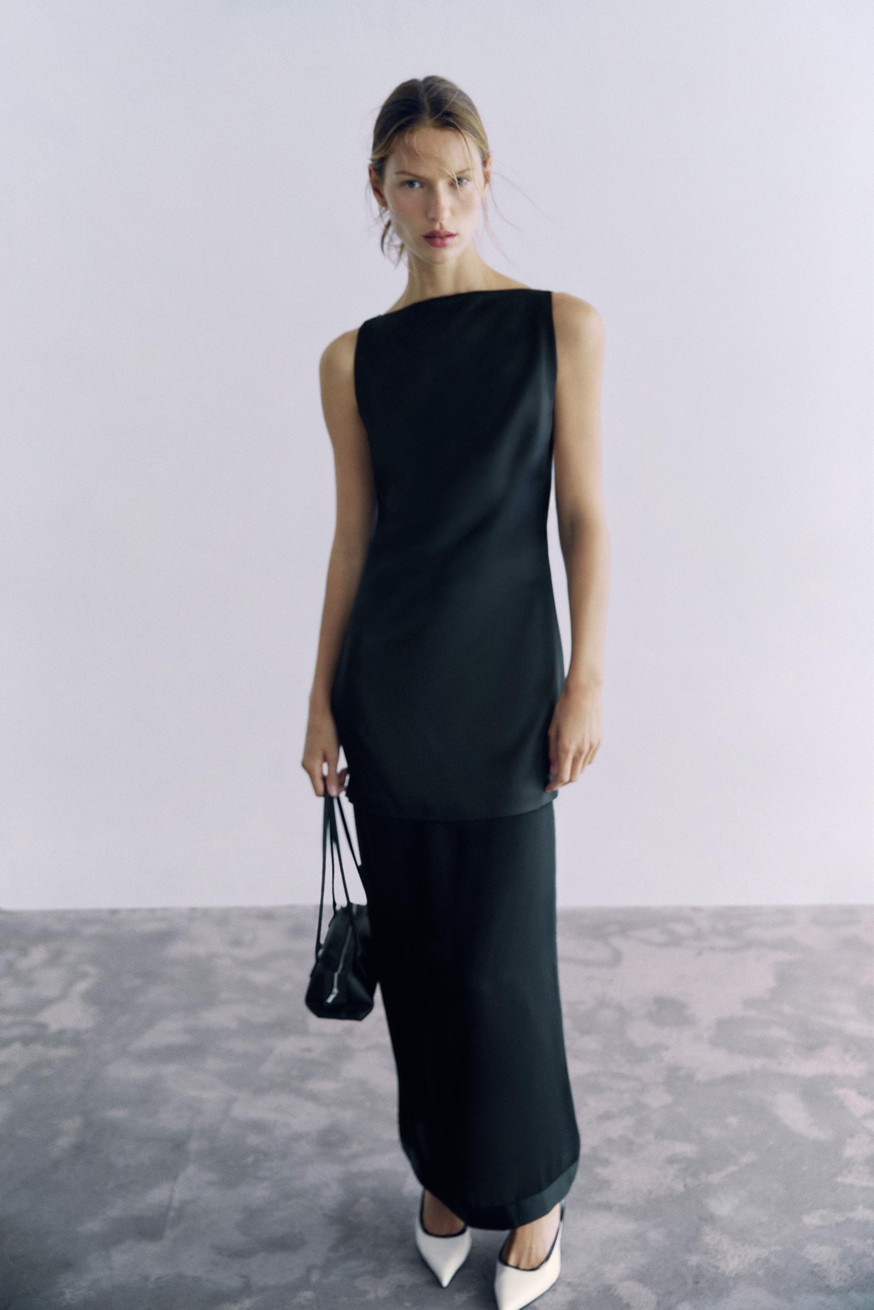 Combined Maxi Dress - Black - Xs