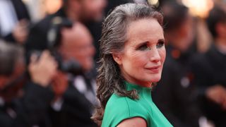 Andie MacDowell mother of the bride hairstyle