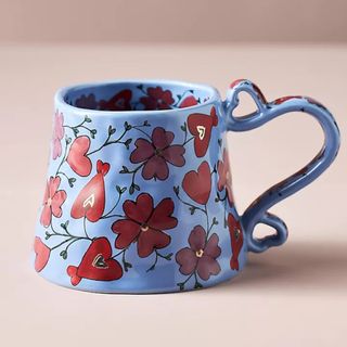 The Mud Fairy Blooming Hearts Stoneware Mug