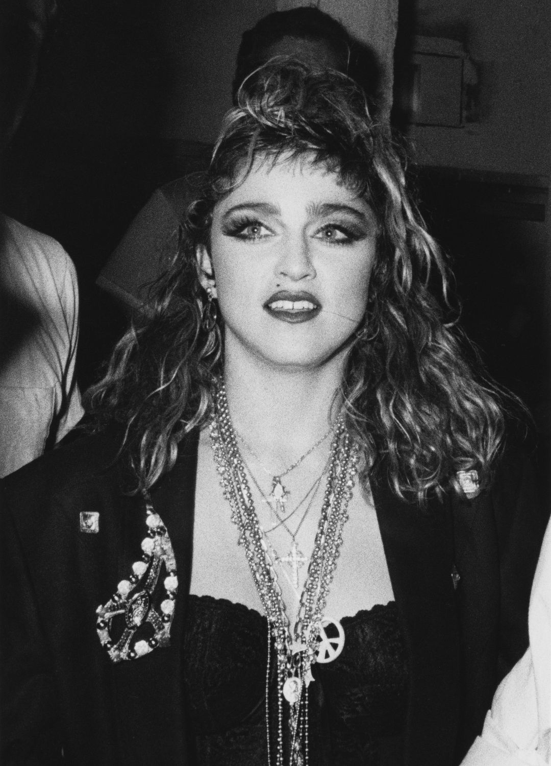 American singer and actress Madonna at a party at the Palladium in New York City, to celebrate the end of her Virgin Tour, 1985.