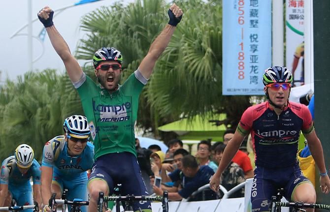 Andrea Palini (Lampre-Merida) victorious in stage 5