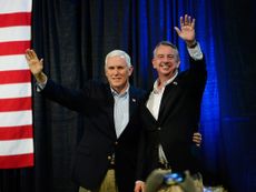 Vice President Mike Pence campaigns with Virginia gubernatorial candidate Ed Gillespie.