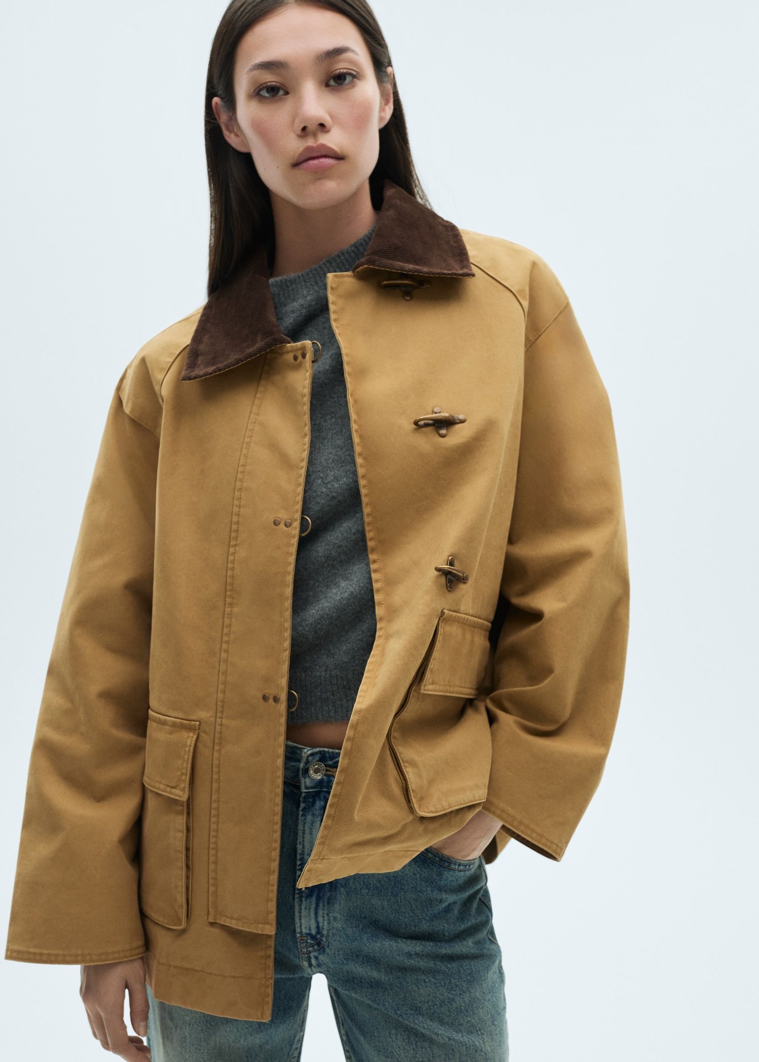 Pockets Cotton Parka