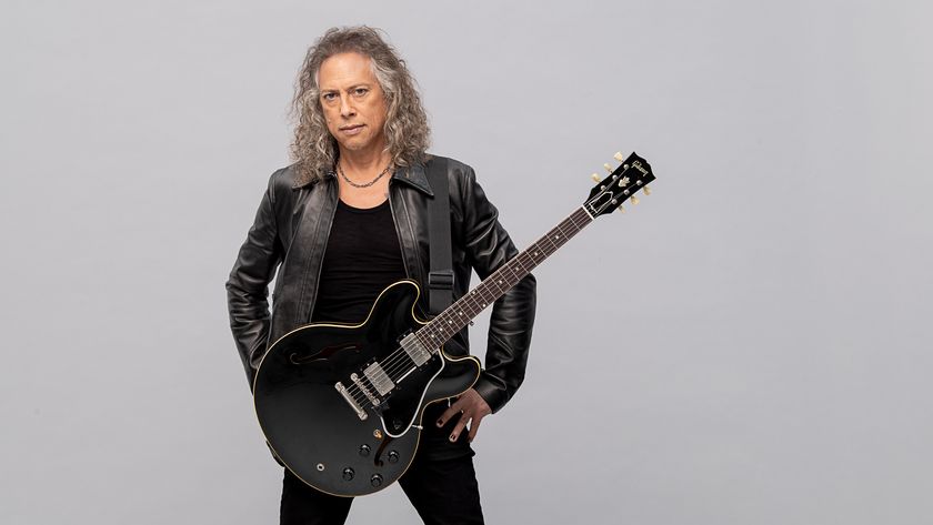 Kirk Hammett&#039;s Factory Black 1959 Gibson ES-335