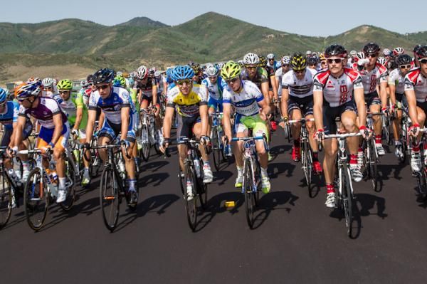 The race heads out of Park City