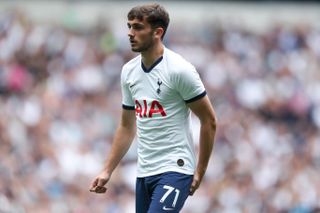 Troy Parrott in action for Tottenham against Inter in the International Champions Cup in August 2019.