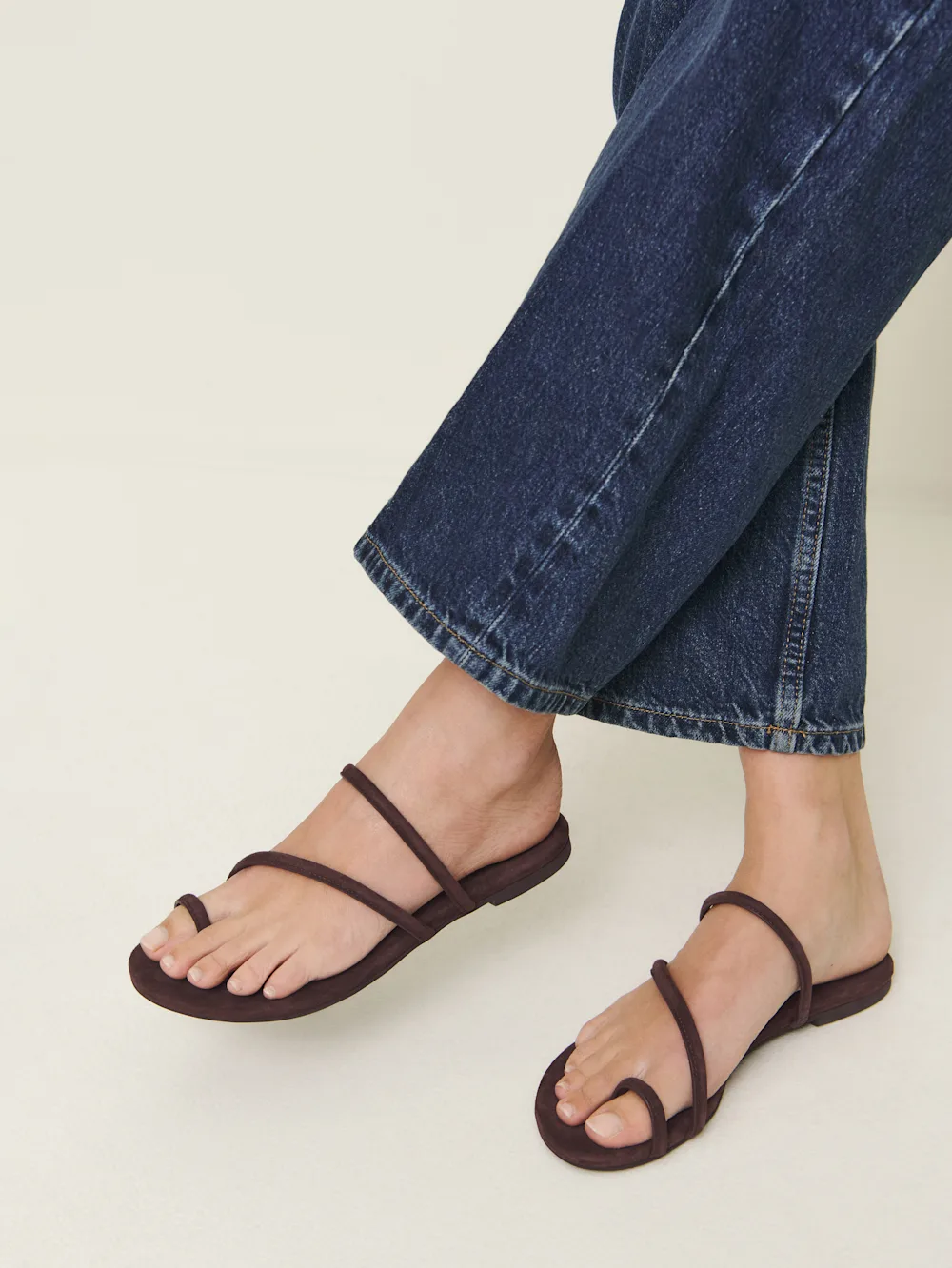 Ludo Toe Ring Strappy Flat Sandal