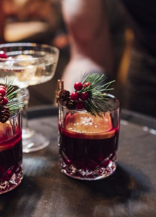 Mulled wine cocktail