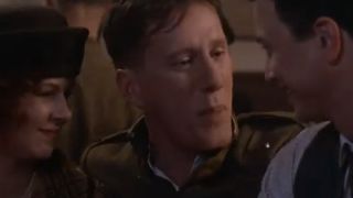 James Woods in an old military uniform looking drunk in My Name Is Bill W.