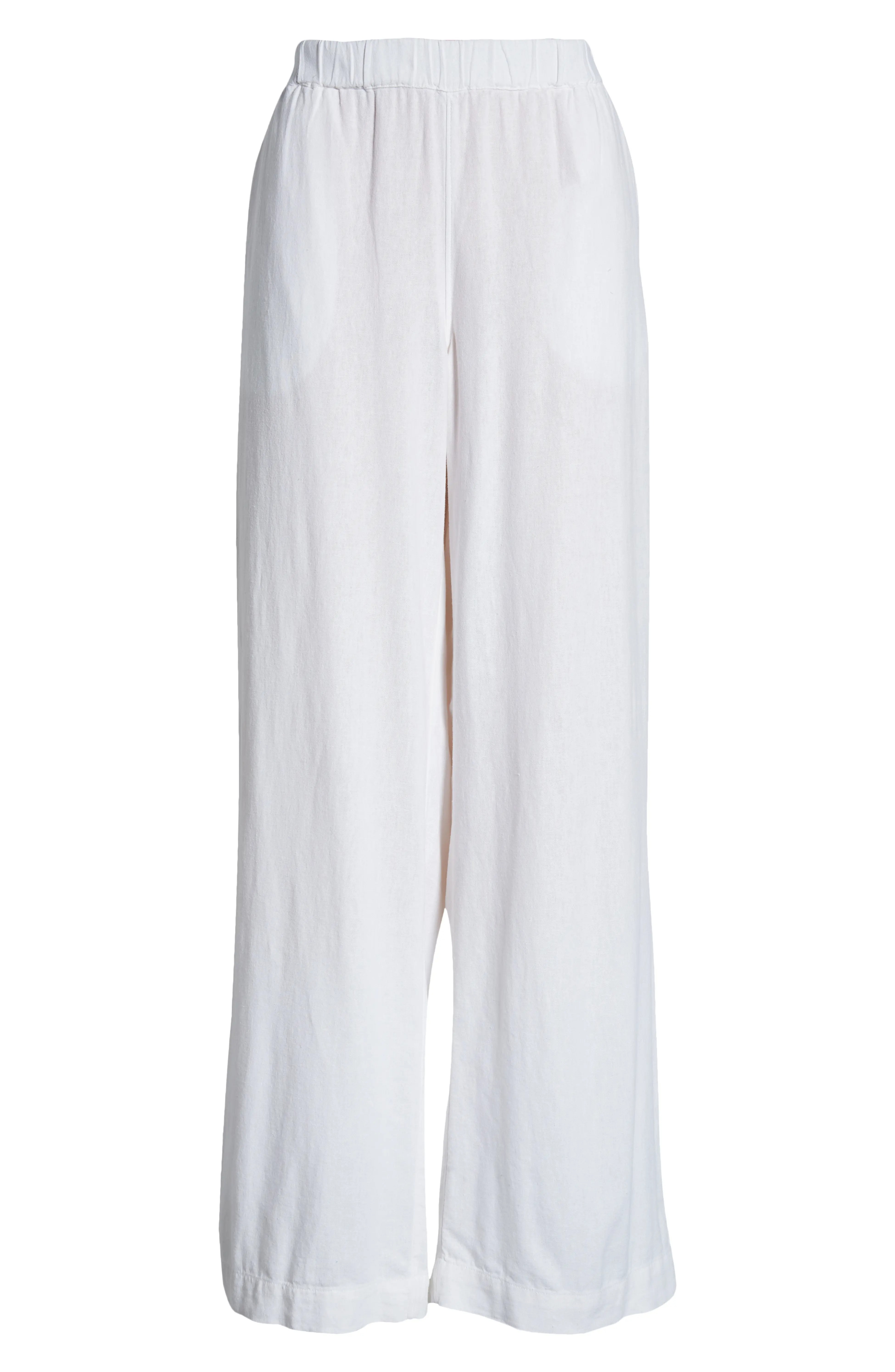 Caslon<sup>®</sup>, Wide Leg Pull-On Linen Blend Pants