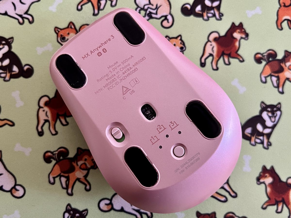 Logitech Mx Anywhere 3 Rose Bottom
