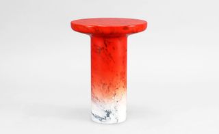 Swedish designer Nick Ross presented colourful marble pieces