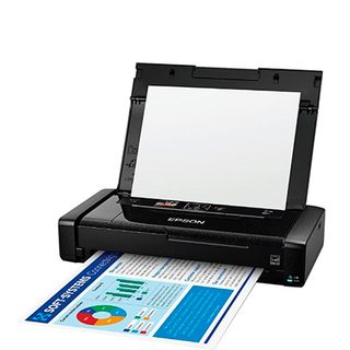 Product shot of Epson WorkForce WF-110, one of the best compact printers