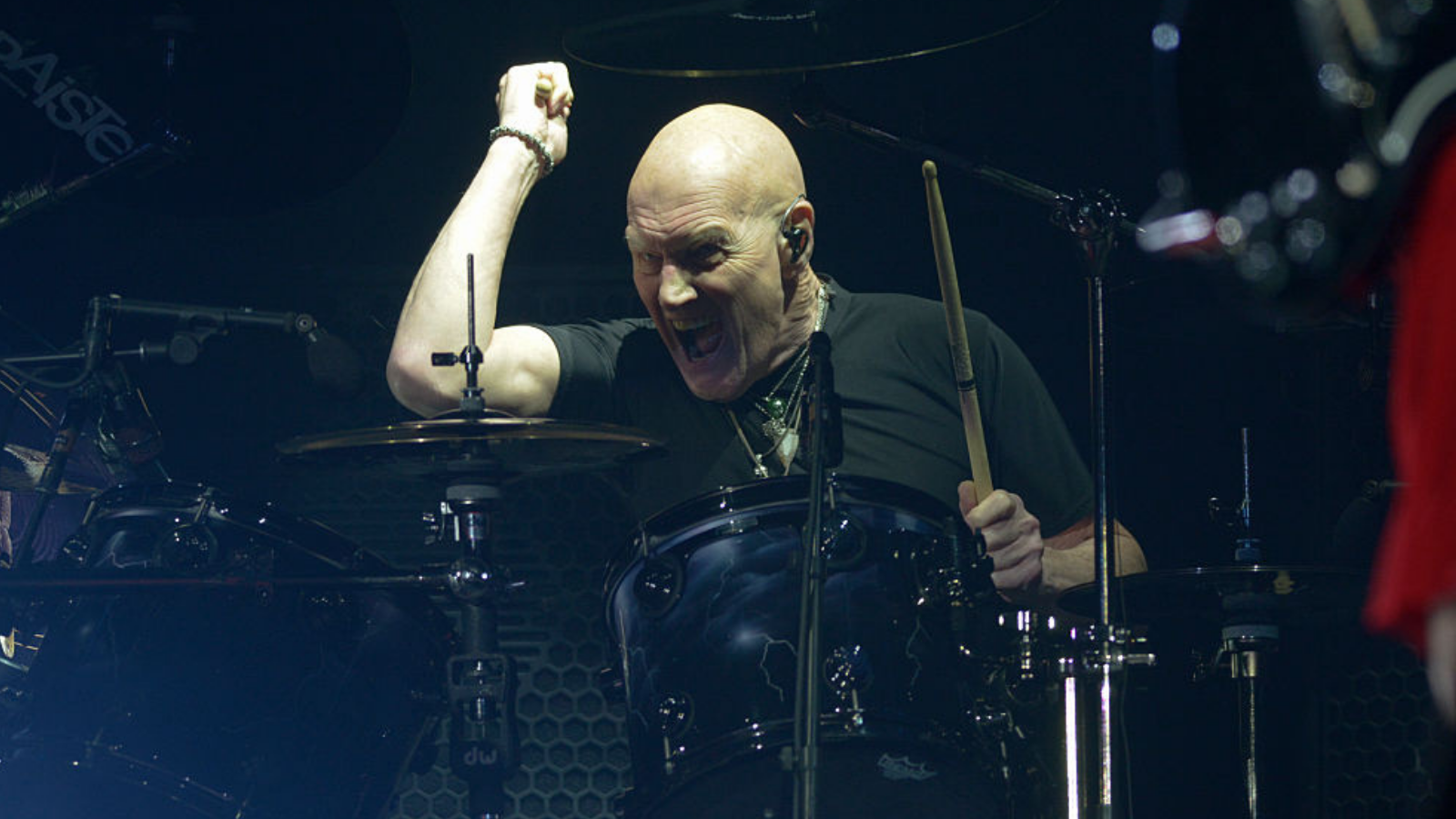 Chris Slade performs with AC/DC on May 10, 2016 in Seville, Spain. 