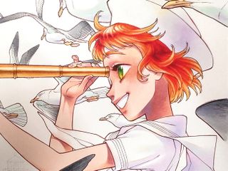 manga artwork of a female sailor