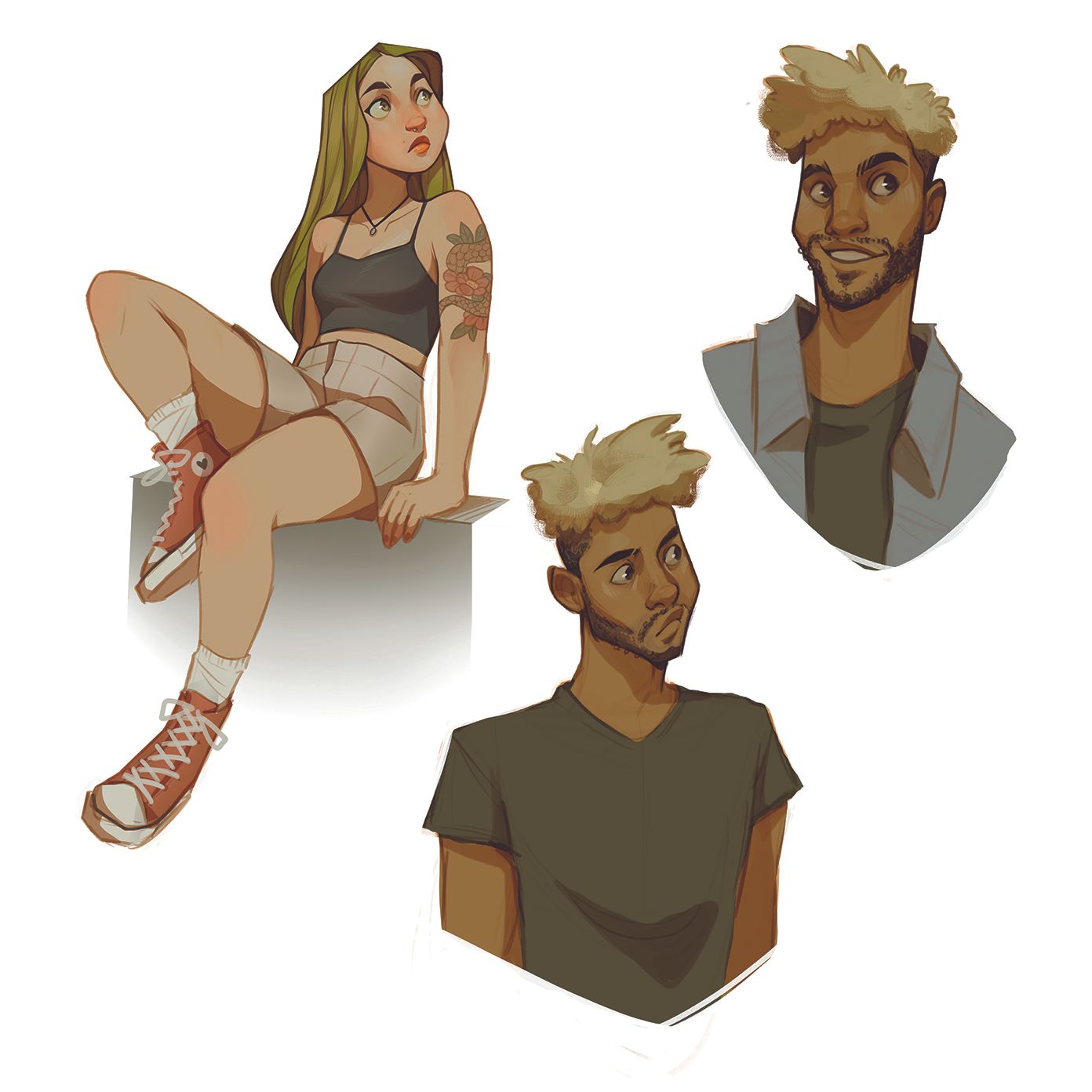 Character art sketches