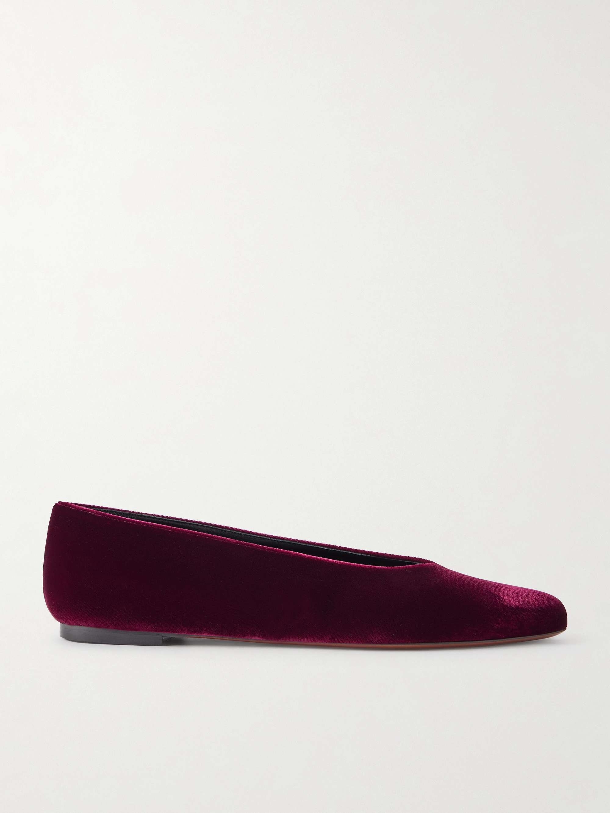 Beid Velvet Ballet Flats