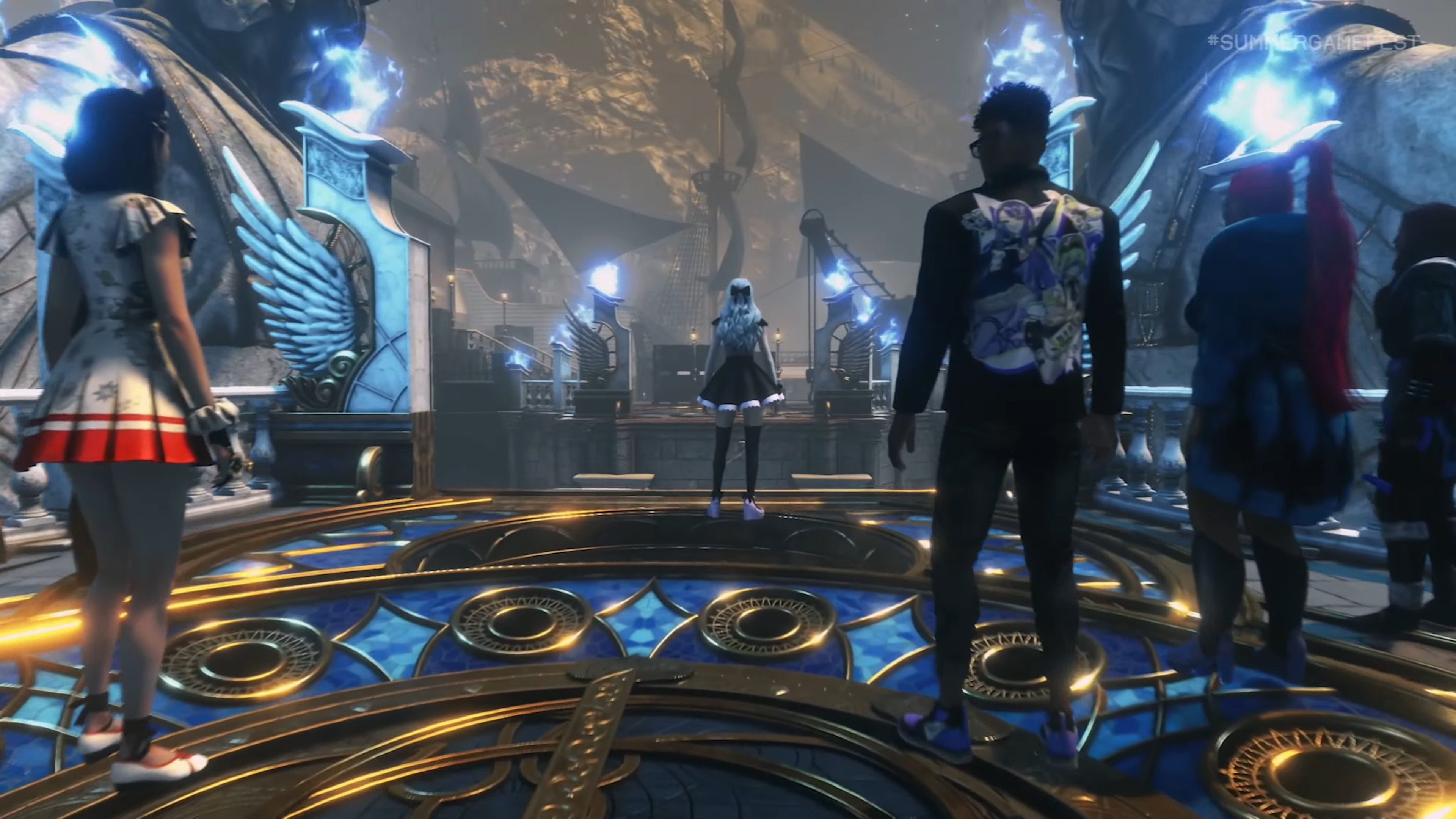 Screenshot from Killer Inn reveal trailer showing multiple characters.
