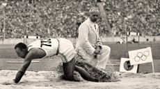 Jesse Owens takes part in the 1936 Berlin Games