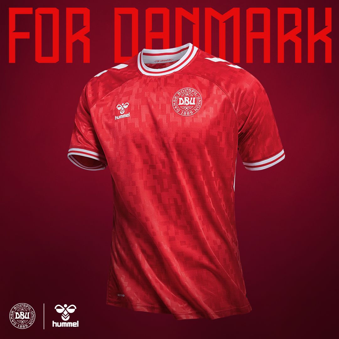 Hummel's new Denmark home kit for Euro 2024