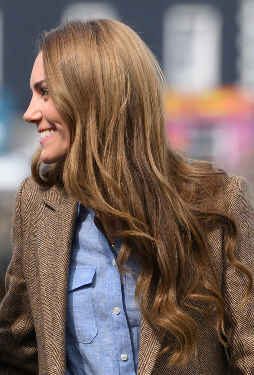 Kate Middleton with mocha bronde hair colour