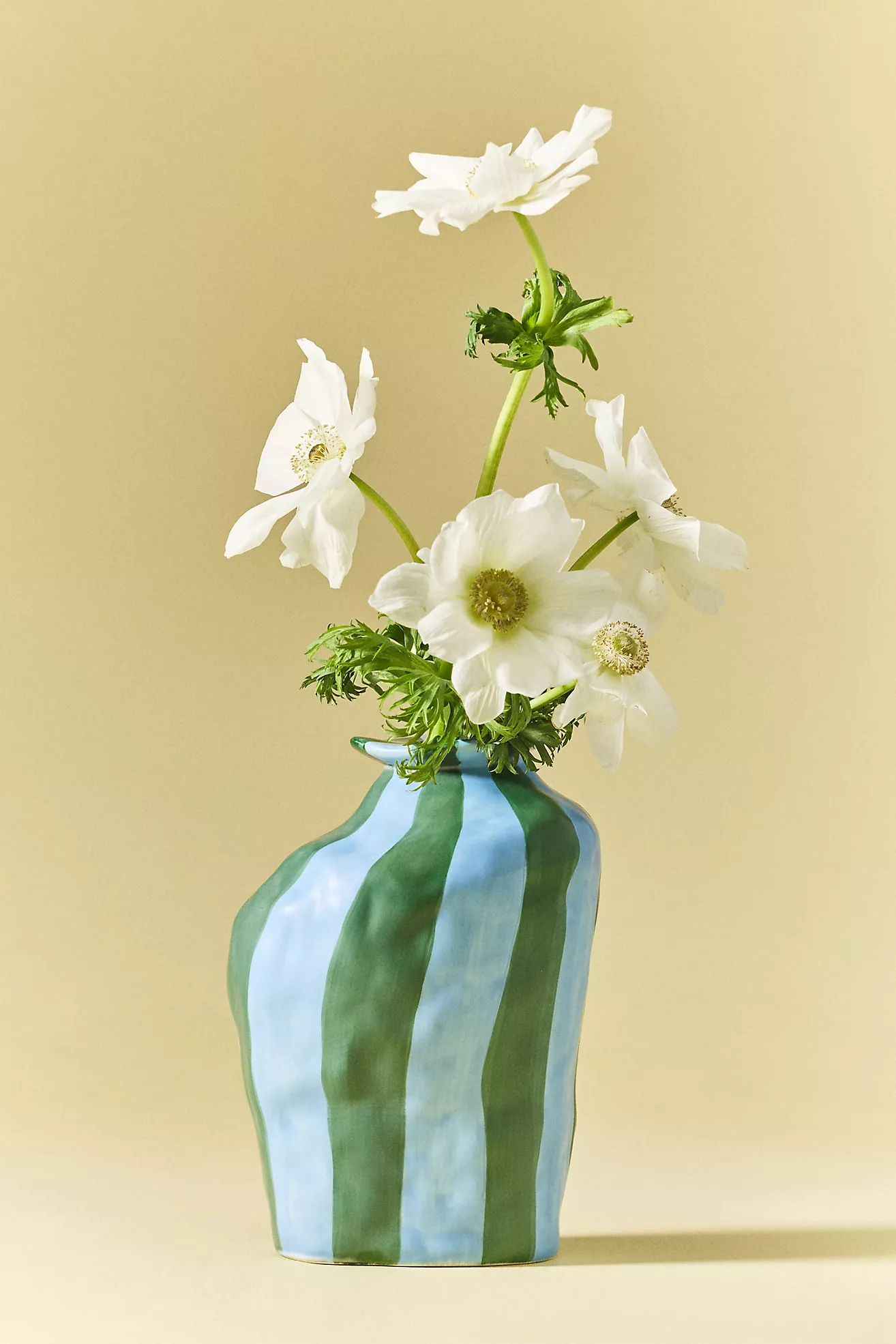 Maya Eline Leroy Striped Ceramic Vase