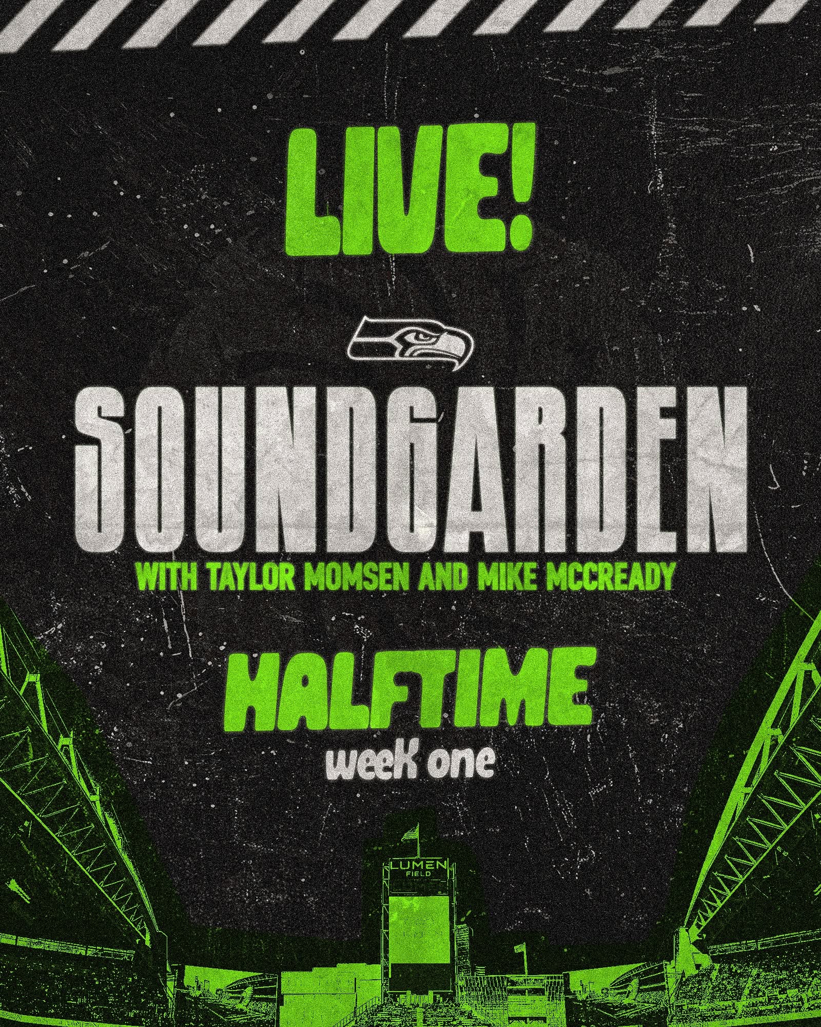 Soundgarden Seattle Seahawks poster