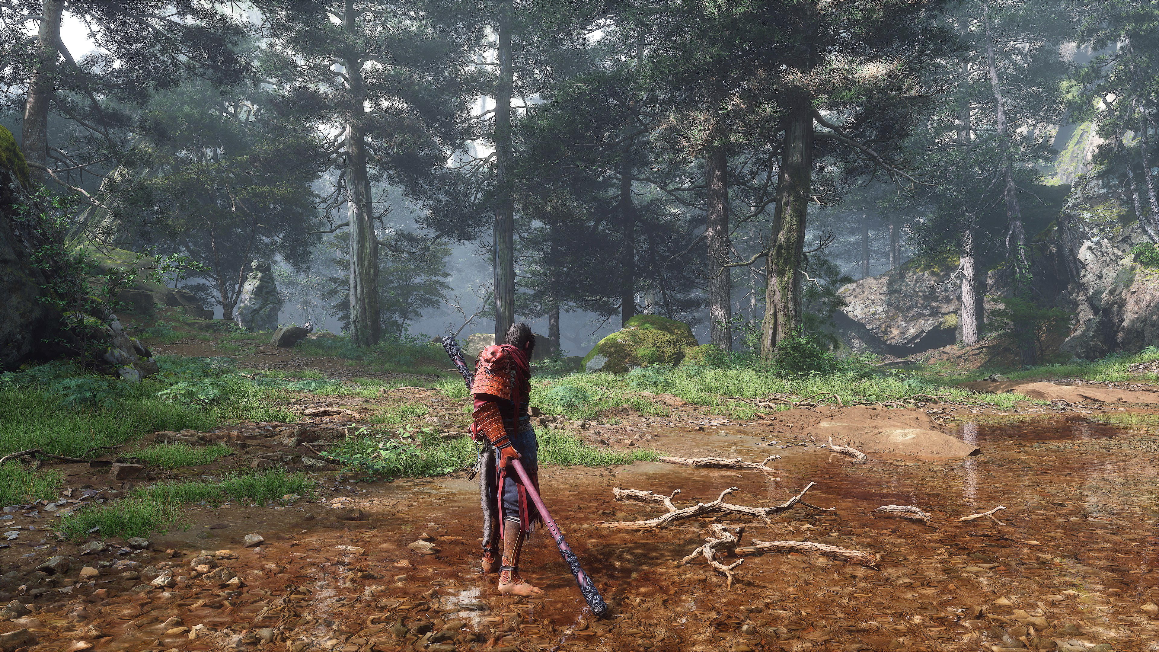 A screenshot from Black Myth: Wukong showing the use of the game's photo mode with maximum graphics settings