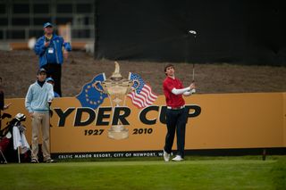 Ollie Schniederjans in action at the 2010 Junior Ryder Cup