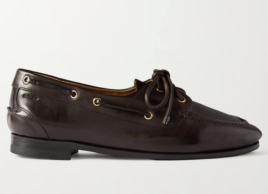 Bally, Pathy leather boat shoes