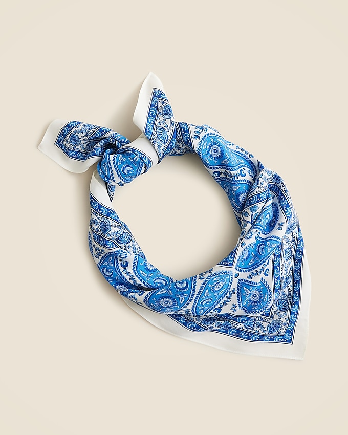 Oversized Printed Silk Bandana