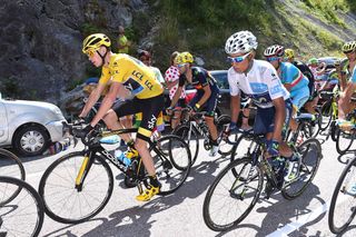 Nairo Quintana and Chris Froome.