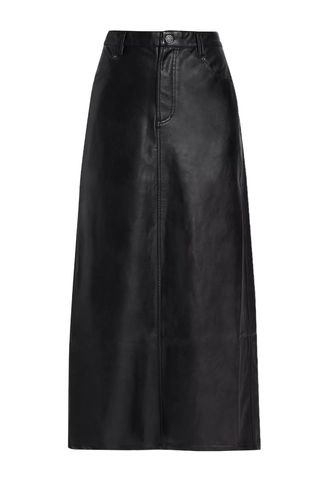 City Slicker Vegan Leather Maxi Skirt