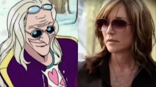 Dr. Kureha and Gemma from Sons of Anarchy split image