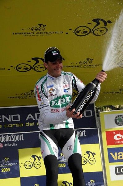 Alessandro Petacchi won stage two of Tirreno-Adriatico in Marina di Carrara, Italy