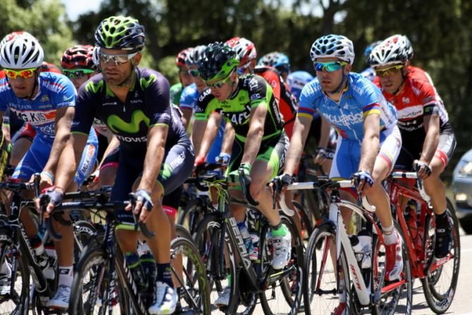 Jos&eacute; Joaqu&iacute;n Rojas (Movistar Team) and Jaume Rovira (Team Ecuador)