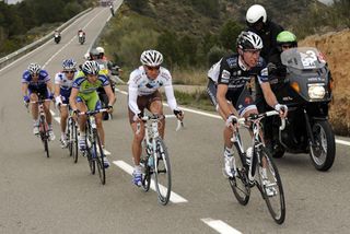 Jens Voigt leads the escape, Tour of Catalonia 2010, stage four