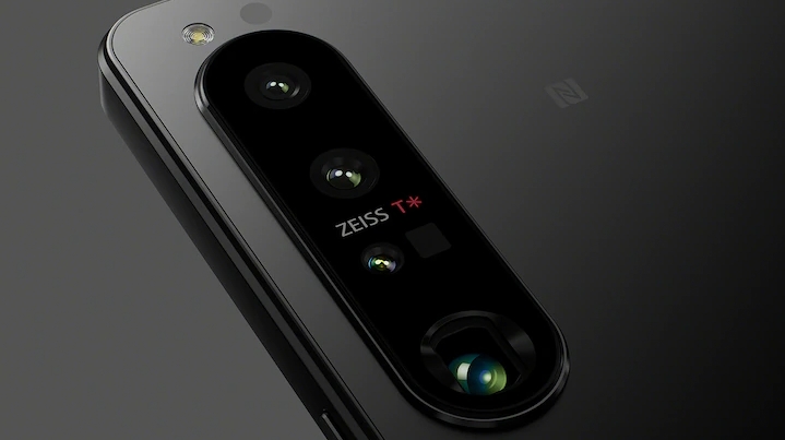 A close up of the Sony Xperia 1 IV's rear camera