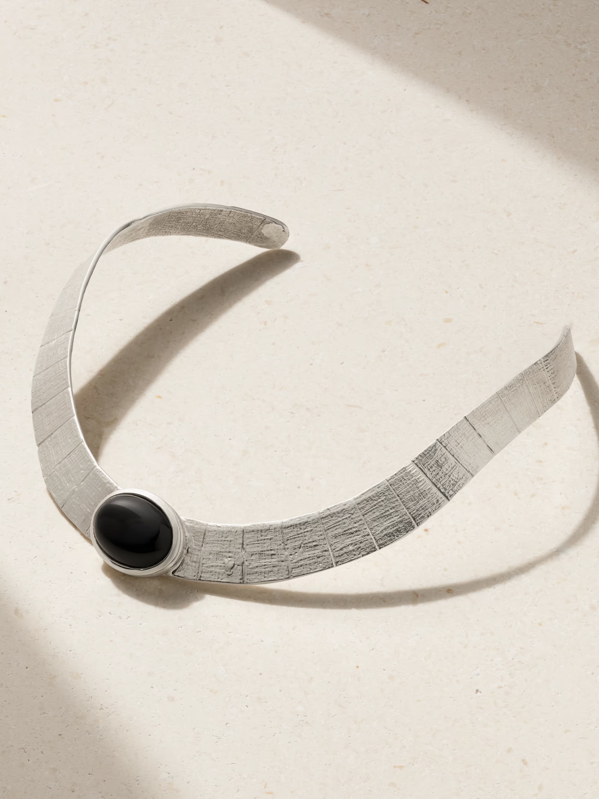 Juju Vera, Athena Silver Onyx Necklace