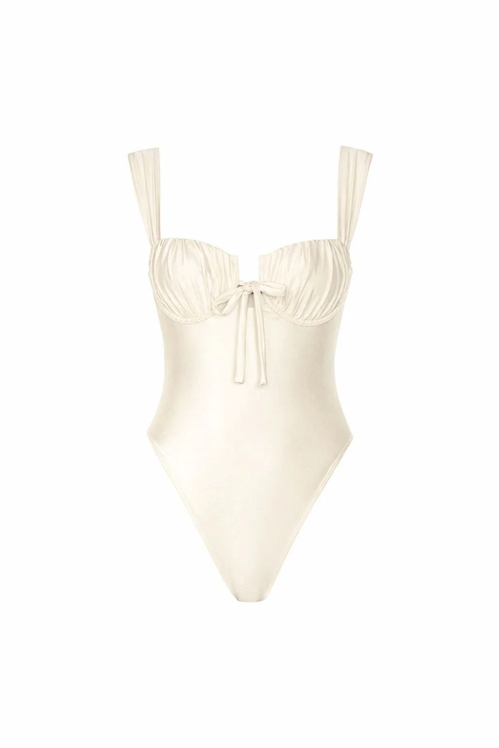 Montce, Cream Silkie Petal Variation One-Piece