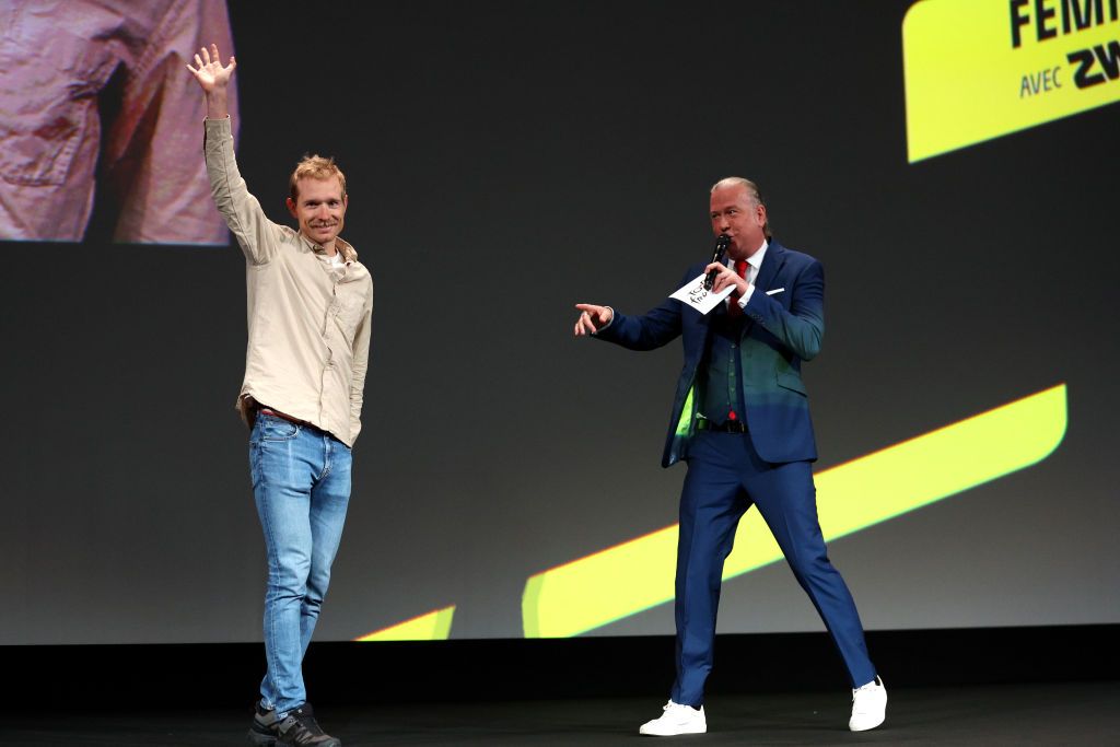 Two-time Tour stage winner Magnus Cort (Uno-X Mobility) was casual for his appearance