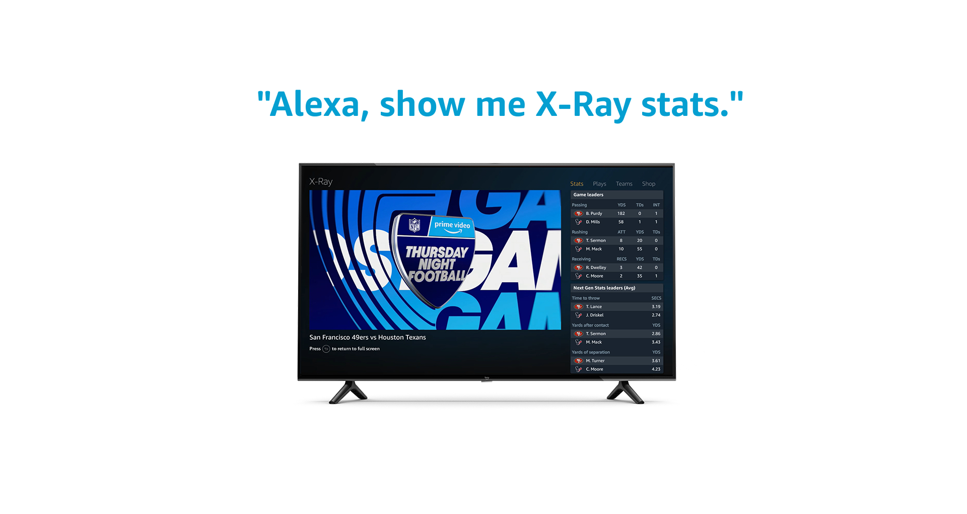 Tune in to Thursday Night Football with help from Alexa