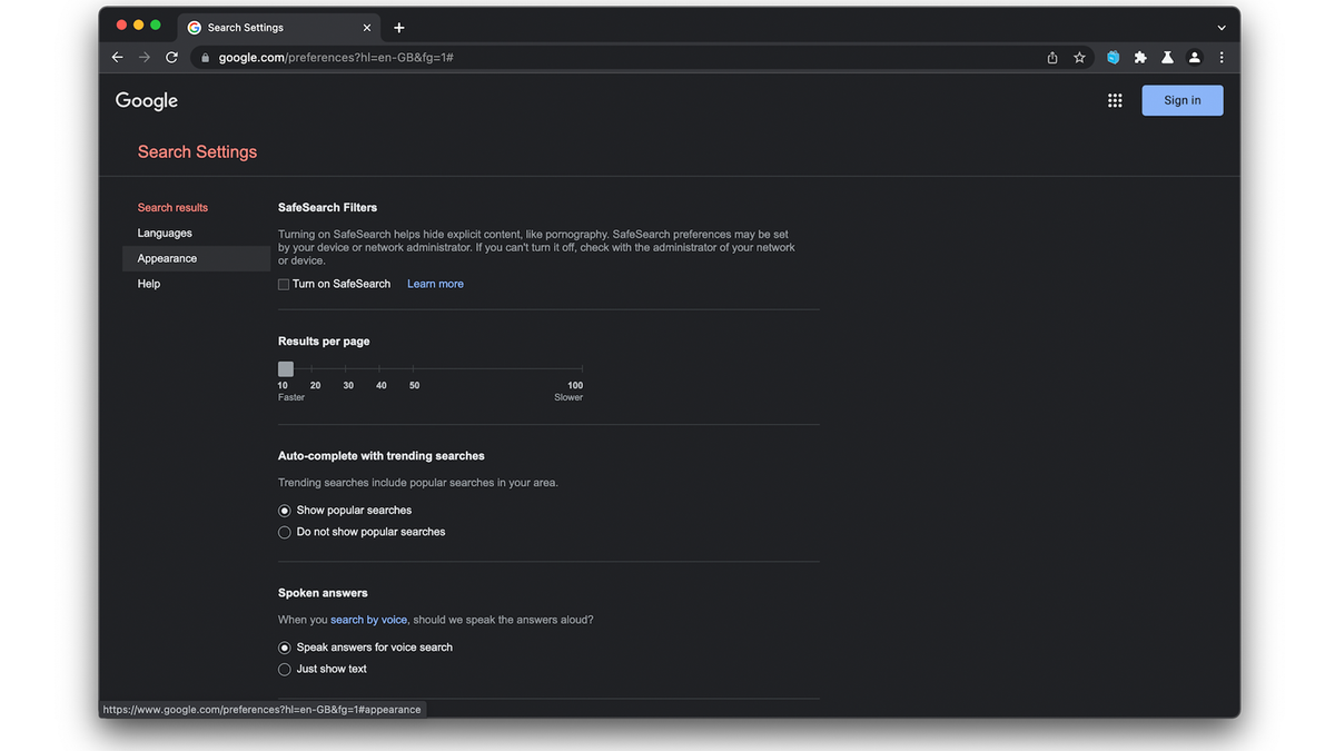 How to enable dark mode in Google Search | TechRadar