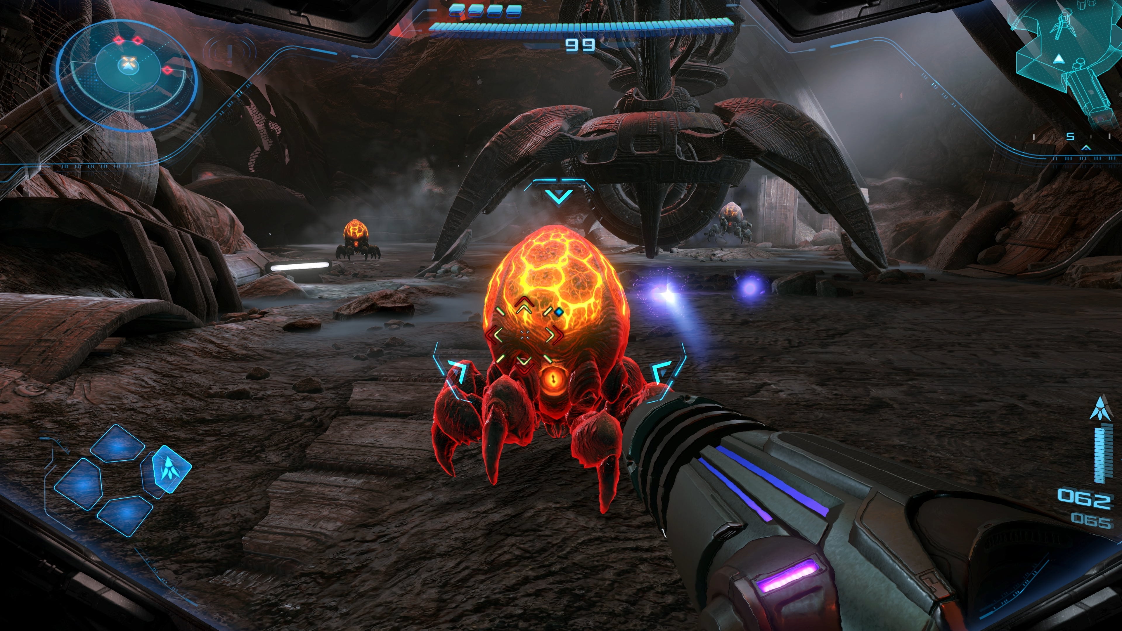 Samus approaching enemy in Metroid Prime 4: Beyond