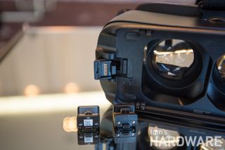 The interchangeable USB ports on the new Gear VR